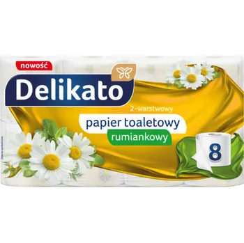 Toaletní papíry Vlhčený toaletní papír Delikato 8 ks