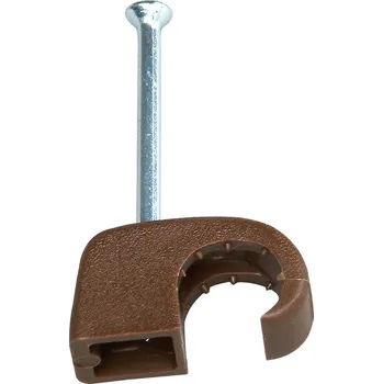 Organizace kabelů Kopp 342706082 hřebíkové příchytky 342706082 Průměr kabelového svazku (rozsah) 7 do 10 mm hnědá 50 ks