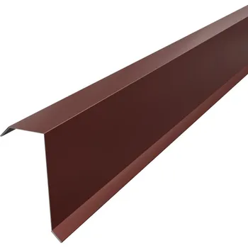 PROBAU Závětrná lišta, 1 m, ocel, terakota (RAL 3009) ACCMDKWH12TC