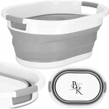 Koš na prádlo SKLÁDACÍ KOSZ NA PRANIE 25L VELKÁ MISKA VANIČKA TURISTICKÁ