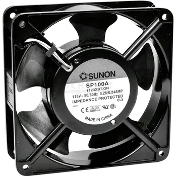 Průmyslový ventilátor Sunon DP203A2123LBTA24 axiální ventilátor, 230 V/AC, 93.42 m³/h, (d x š x v) 120 x 120 x 38 mm, DP203A-2123.LBT.A24.GN