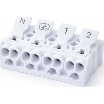 PŘIPOJOVACÍ SVORKOVNICE RYCHLOSPOJKA PRO SVÍTIDLA DIY UNIVERZÁLNÍ N L1 N1 ZÁPADKA