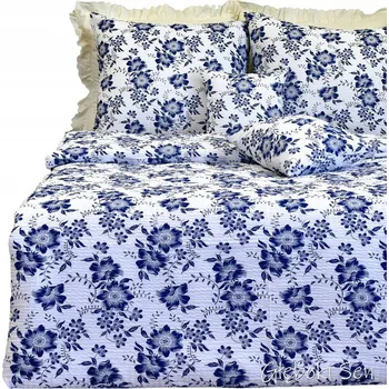 Povlečení Krepové povlečení 200x220 2 x 70/80 Ricardo Granát Na Bílém Hrubá Krepová Látka Česká Výroba