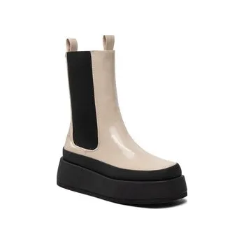 Dámská móda Polokozačky DeeZee ZALY21025-8 Béžová 40