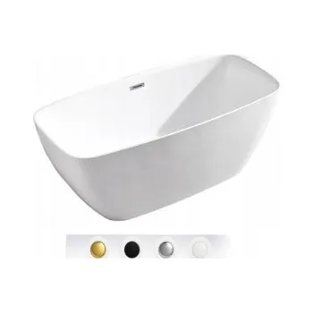 Vana Volně stojící akrylátová vana Braider Savaya, odtok uprostřed, 160 x 75 cm