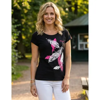 Dámské tričko Dámské triko ALTISPORT ALW178122 ČERNORŮŽOVÁ XXXL
