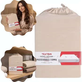 Prostěradlo Prostěradlo s gumičkou Textom bavlna 140 x 200 cm