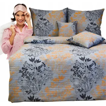 Povlečení Krepové povlečení 140x200 2x70/80 Keře Hrubá Kůra Vysoká