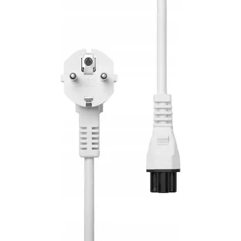 Napájecí kabel Napájecí kabel ProXtend Schuko úhlový do C5, 5 m, bílý, PC-FAC5-005W