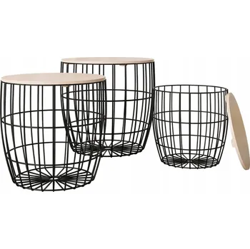 Konferenční stolek Konferenční stolek Mirjan kulatý 40 x 40 x 41 cm černý