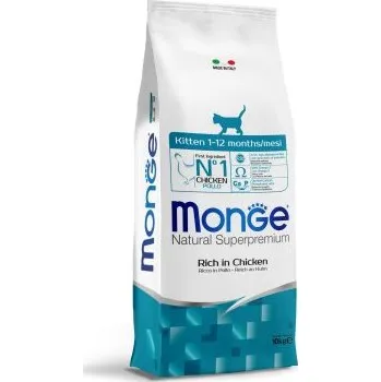 Krmivo pro kočku MONGE Cat Natural Kitten kuře 10kg 34/20