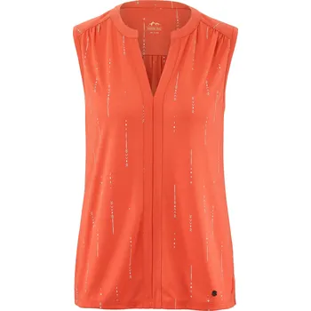 608731 - Tchibo - Funkční top - pro ženy - vel. S 36/38 - barva: oranžová/s potiskem