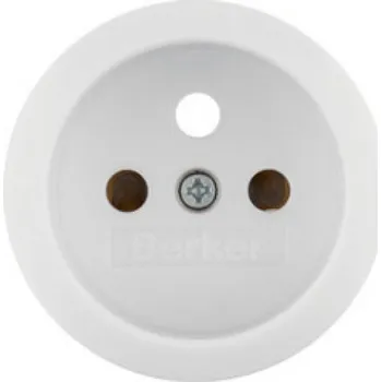 vypínač Berker Serie 1930 kryt zásuvky bílá lesk 369579