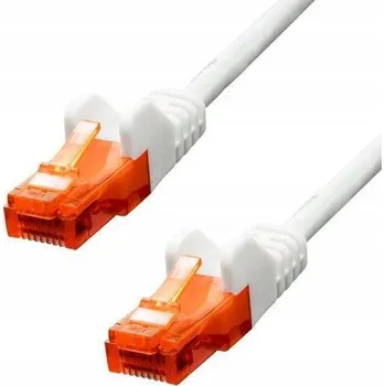 Síťový kabel Ethernetový kabel ProXtend CAT6 U/UTP CCA PVC bílý 7 m, V-6UTP-07W