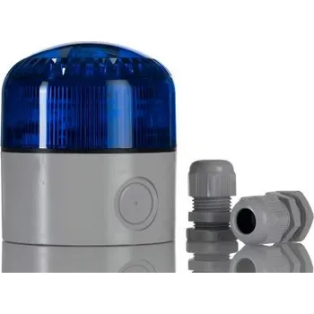 Autoelektronika LED maják Blikající, stálé světlo Alarm barva Modrá LED