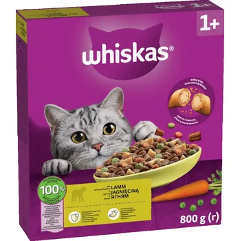 Krmivo pro kočku 800g Whiskas 1+ s jehněčím