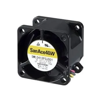 PC ventilátor Axiální ventilátor, řada: 9WL DC, 40 x 40 x 28mm, průtok vzduchu: 33.5m³/h 4.8W 12 V DC