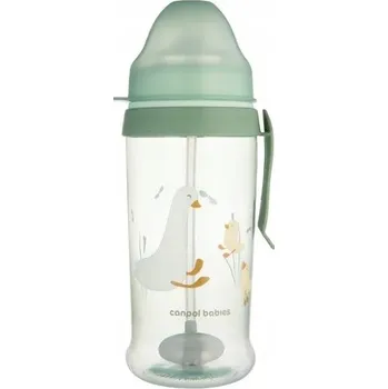 Canpol babies Lahev Na Pití s brčkem a závažím, netekoucí, 350 ml GOOSE