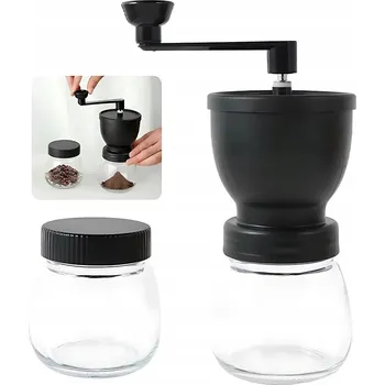 Příprava kávy RUČNÍ MLÝNEK NA KÁVU S KERAMICKÝMI KAMENY A NASTAVENÍM HRUBOSTI MLETÍ