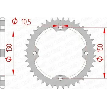 Nářadí na motocykly Řetězové kolo AFAM 92328-40