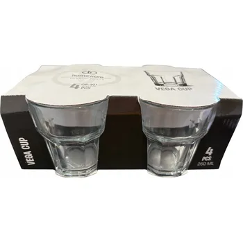 Sklenice DOMÁCÍ POTŘEBY Sada 4 sklenic průhledné 250ml VEGA CUP