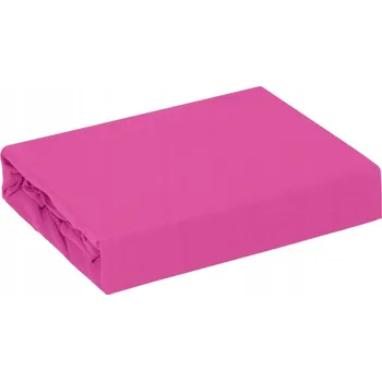 Prostěradlo Prostěradlo s gumou 160x200 z bavlněného jersey, amarantové