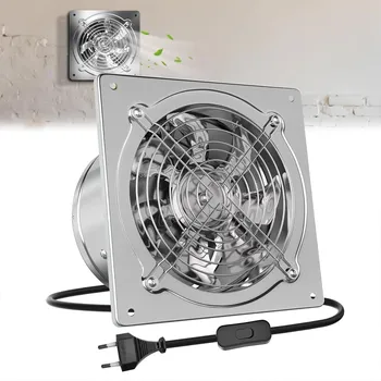 Domácí ventilátor Průmyslový potrubní ventilátor 150mm 525m3/h - KOVOVÝ TICHÝ VÝKONNÝ