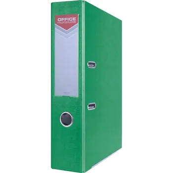 Zelený pořadač Office Products 75 mm, 2 kroužky se svorkovnicí