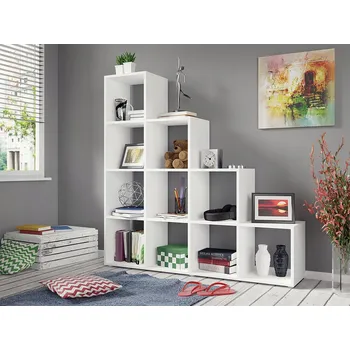 Knihovna Bílá KNIHOVNA POLA 013 regál do pokoje