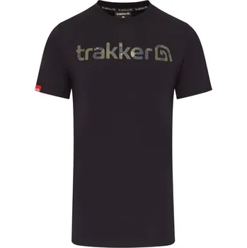 Pánské tričko Trakker Products Trakker Tričko CR Logo T-shirt Black Camo Varianta: Trakker Tričko CR Logo T-shirt Black Camo - Velikost: XL
