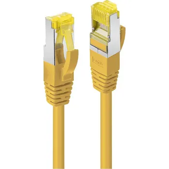 Datový kabel LINDY 47665 RJ45 USB kabel CAT 7 S/FTP 5.00 m žlutá 1 ks