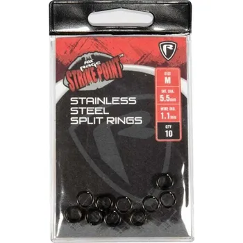 FOX - Rage Kroužky Strike Point Stainless Steel Split Ring, vel. Medium