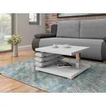 Konferenční stolek Mirjan čtvercový 60 x 60 x 31 cm bílý