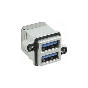 USB hub Konektor USB, řada: MUSBR, počet portů: 2 porty, orientace těla: Pravý úhel, Samice verze USB 3.0, 1.5A, 500 V AC,