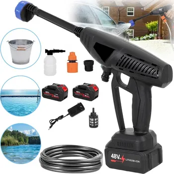 Vysokotlaký čistič Akumulátorová tlaková myčka, bezdrátová, přenosná 2 Akumulátory