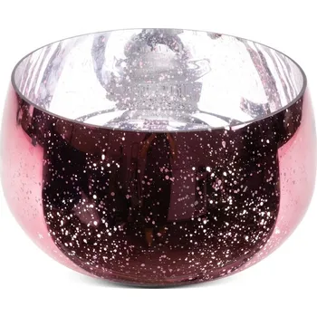 DEKORAČNÍ SKLENĚNÁ MISKA MOLLY (FI) 28X18 CM RŮŽOVÁ