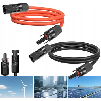 IP kamera PRODLUŽOVACÍ KABEL SADA 2x1M ČERNÝ ČERVENÝ 4MM2 PV KOMPATIBILNÍ S MC4