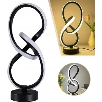 Lampička MODERNÍ LED STOLNÍ LAMPA SPIRÁLA USB, STOLNÍ LAMPIČKA, NOČNÍ LAMPA