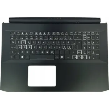 Náhradní klávesnice pro notebook NOVÝ KRYT KLÁVESNICE ACER NITRO AN517-54 RTX 3070 NORSKÁ
