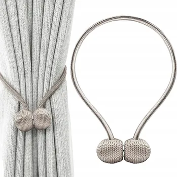 Příslušenství pro záclonu a závěs Spona na závěsy Przydasie.pl béžová s magnetem 50 cm