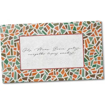 Kuchyňské prkénko Dárek Skleněné prkénko na krájení Když maminka vaří, všechno chutná lépe