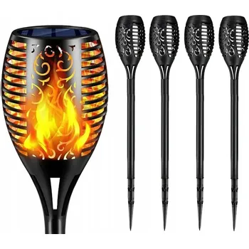 Venkovní osvětlení Solární lampa zapichovací lampa LED-ONE černá 51 cm 4 ks