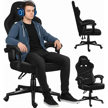 Herní příslušenství Herní křeslo Huzaro Force 4.4 Carbon, látkové, černé