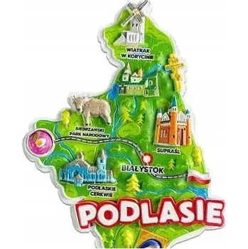 Pouzdro na mobilní telefon MAGNET I LOVE Poland PODLASIE ILP-MAG-C-POD-34