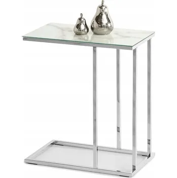 Konferenční stolek Konferenční stolek Mebel-Partner obdélníkový 50 x 32 x 58 cm bílý