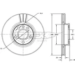 Brzdový kotouč TOMEX Brakes TX 71-33