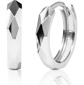 Náušnice Luxur, Kruhové náušnice Harly II z bílého zlata, 585-16-3-2227.1B00.0.15.000.61