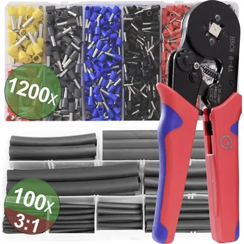 Audio kabel Quadrios 22T009 22T009 sada krimpovacích kleští dutiny na kabely, 0.25 do 10 mm², vč. sortimentu dutin na kabely