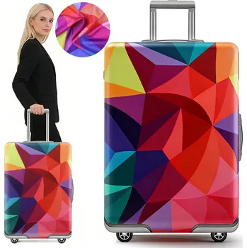 OBAL NA CESTOVNÍ KUFR VELKÝ POUZDRO NA CESTOVNÍ ZAVAZADLO BAREVNÝ