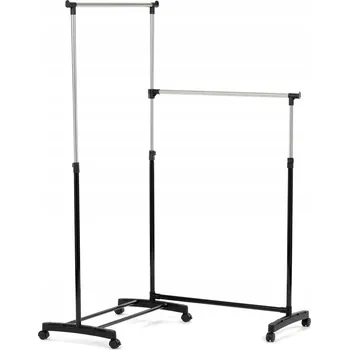 Věšák Stojací věšák plastový MOB černý